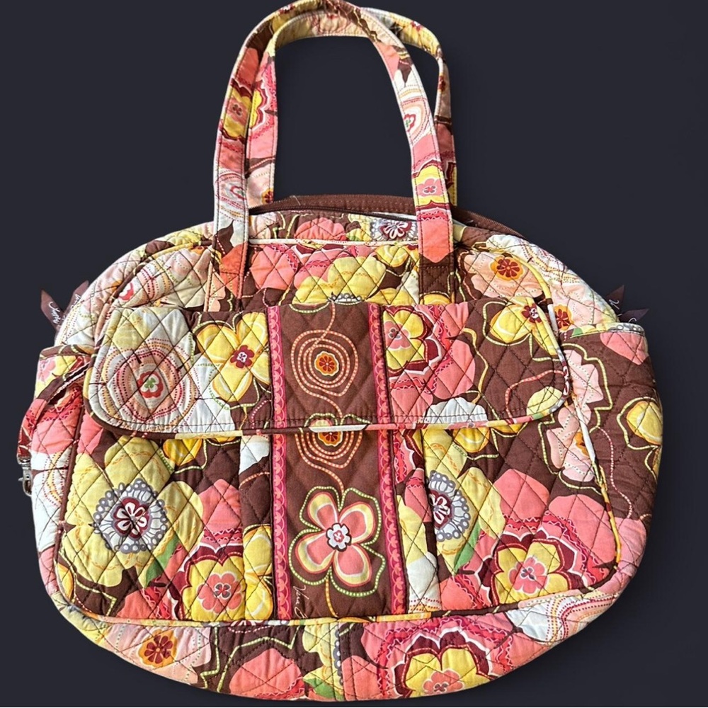 Vera Bradley Pink and Yellow Floral Tote